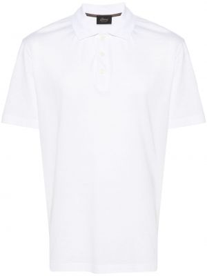 Pamučna polo majica Brioni bijela