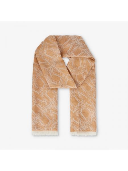 Шелковый льняной шерстяной шарф Max Mara