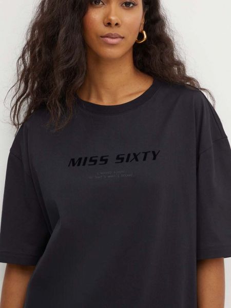 Koszulka bawełniana Miss Sixty czarna