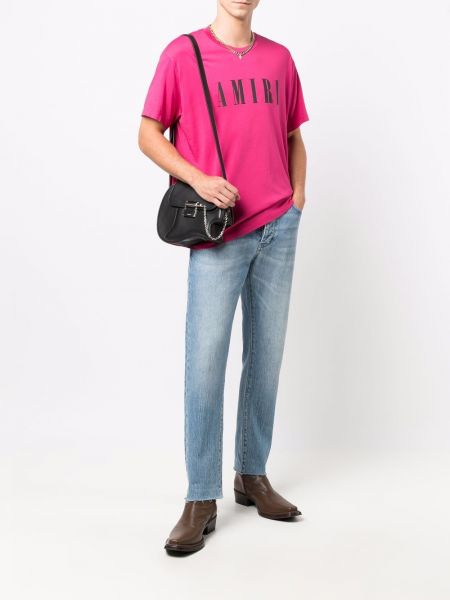 Camiseta con estampado Amiri rosa