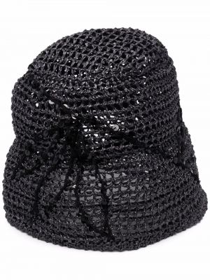 Плетена шапка Brunello Cucinelli черно