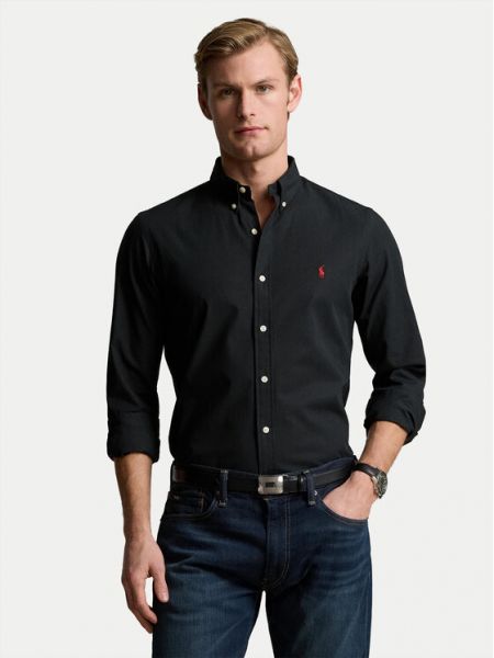Marškiniai slim fit Polo Ralph Lauren juoda