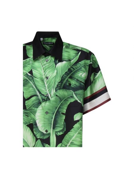 Camisa de seda Dolce & Gabbana verde