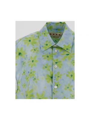 Camisa sin mangas de algodón de flores Marni verde