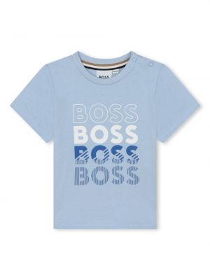 T-shirt con stampa Boss Kidswear blu