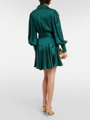 Rochie de mătase Zimmermann verde