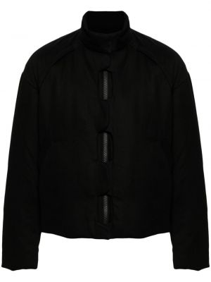 Páperová bunda na zips Ximon Lee čierna
