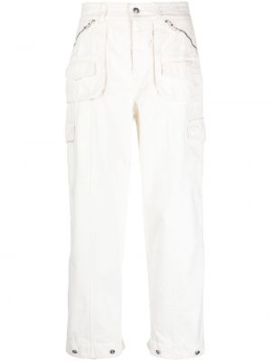 „cargo“ stiliaus kelnės Ermanno Scervino balta