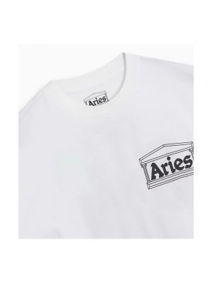 Koszulka z nadrukiem Aries biała