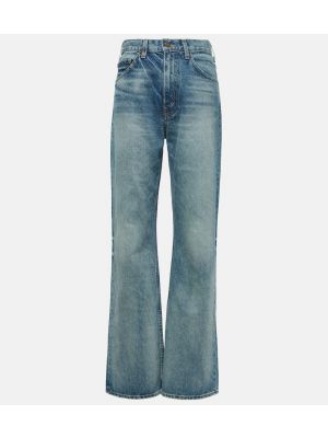 Straight leg jeans a vita bassa baggy Nili Lotan blu