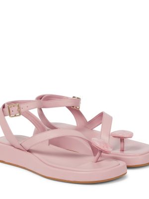 Kožené sandále Gia Borghini ružová