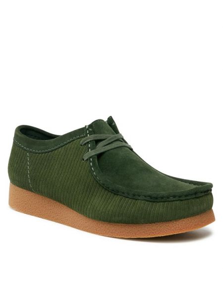 Ниски обувки Clarks зелено