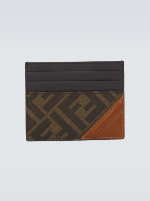 Kožená peňaženka Fendi - Hnedá