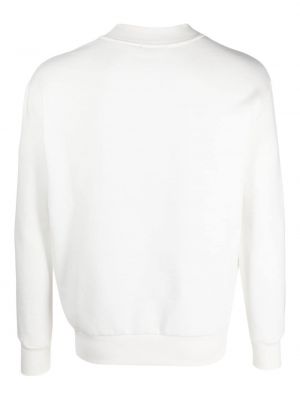 Kokvilnas džemperis ar apaļu kakla izgriezumu Pmd balts