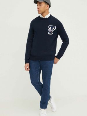 Pamučni pulover Tommy Jeans plava