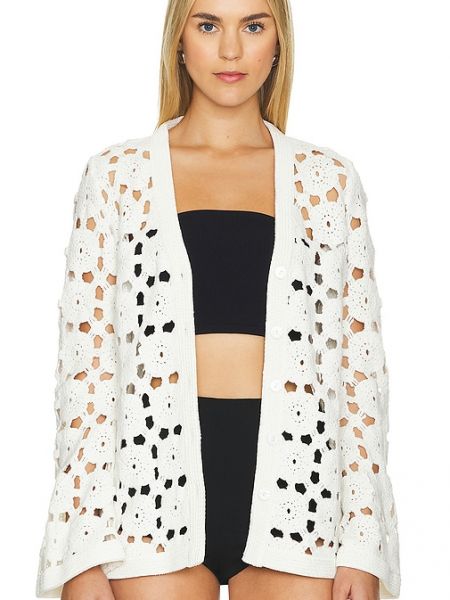 Cardigan Sau Lee bianco