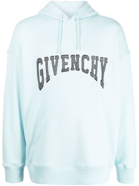 Pamuk uzun kazak Givenchy mavi