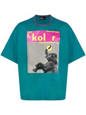 T-shirt en coton à imprimé Kolor