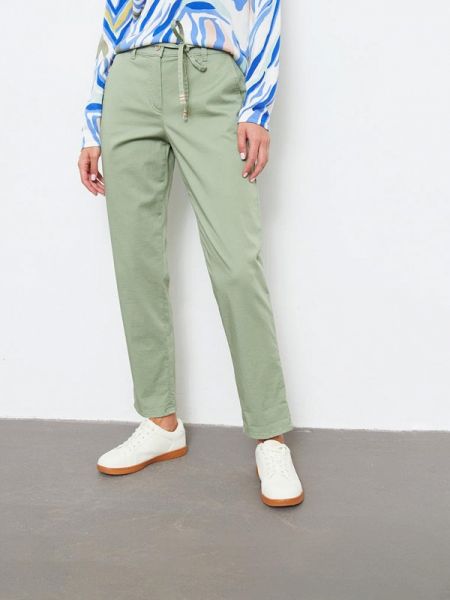 Прямые брюки Gerry Weber зеленые
