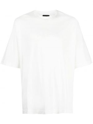 Bavlnené tričko Giorgio Armani biela