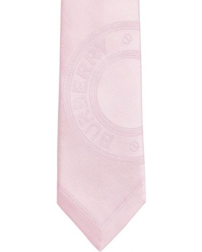 Corbata de tejido jacquard Burberry rosa
