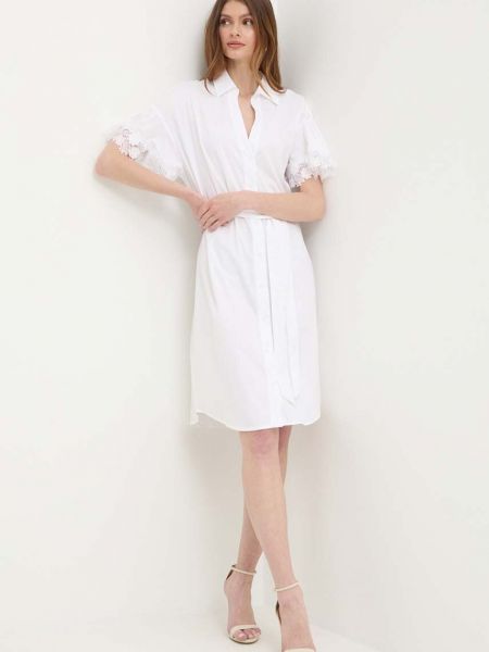 Sukienka mini oversize Twinset biała