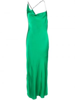 Макси рокля с кристали Loulou зелено