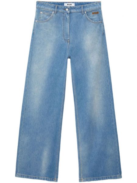 Lavtaljet flared jeans Msgm blå