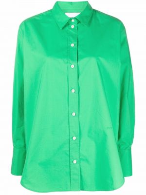 Bavlněná košile Frame zelená
