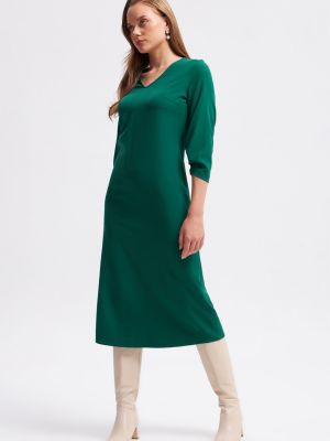 Μάξι φόρεμα με λαιμόκοψη v Gusto πράσινο