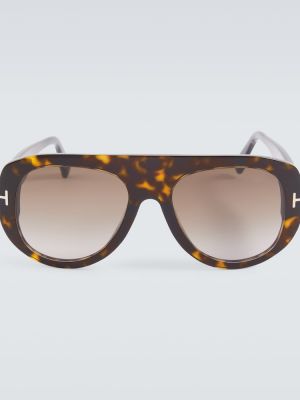 Okulary przeciwsłoneczne bez obcasa Tom Ford brązowe