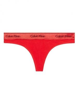 Chiloți tanga oversize Calvin Klein roșu