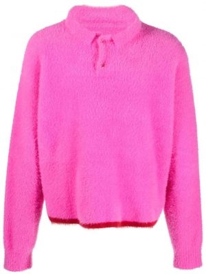 Пуловер Jacquemus розово