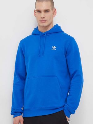 Geacă cu glugă Adidas Originals albastru
