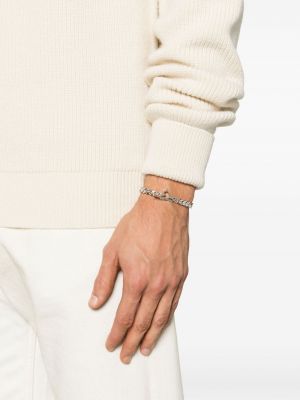 Bracelet chunky de motif coeur Ami Paris argenté