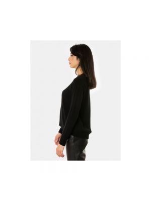 Jersey de lana de cachemir de tela jersey Vanisé negro