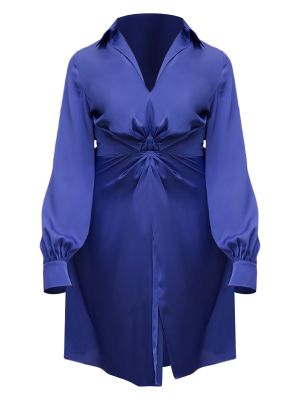 Košeľové šaty Chi Chi London modrá