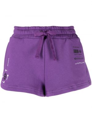 Pantaloni scurți din bumbac Dolce & Gabbana violet