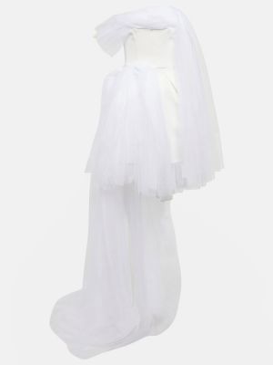 Mini robe en tulle Maticevski blanc