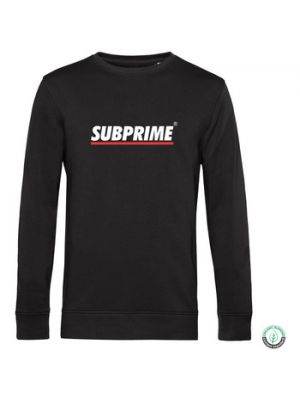 Czarny sweter w paski Subprime
