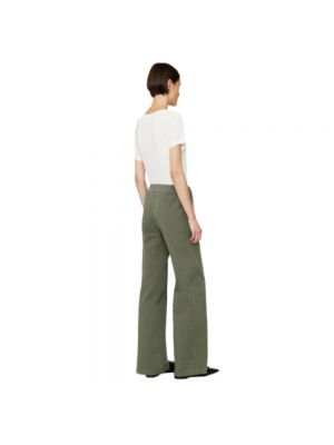 Pantalones de cintura alta Anine Bing verde