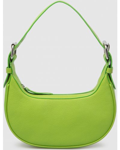 Шкіряна сумка хобо By Far, зелена