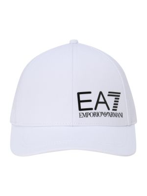 Kepurė su snapeliu Ea7 Emporio Armani balta
