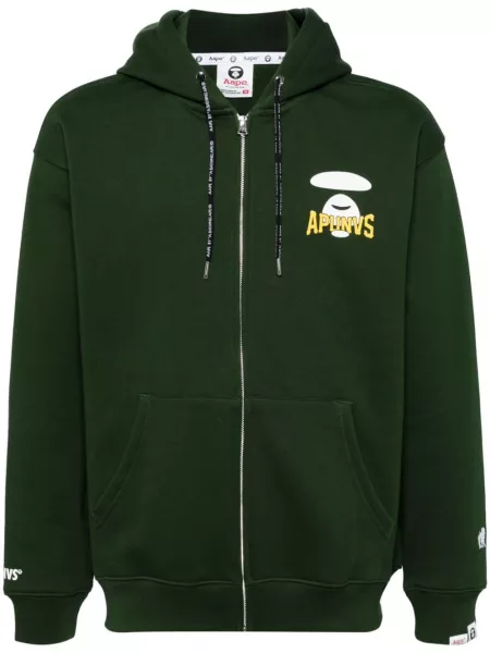 Sweatshirt med lynlås Aape By *a Bathing Ape® grøn