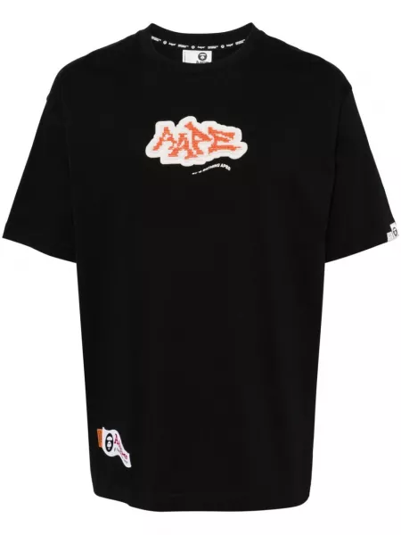 Puuvilla t-paita Aape By *a Bathing Ape® musta