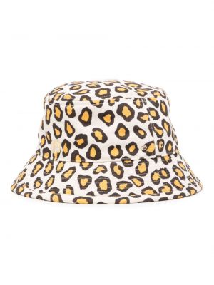 Cappello leopardato Rabanne