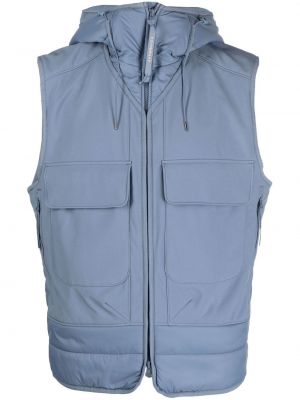 Hette zip vest C.p. Company blå