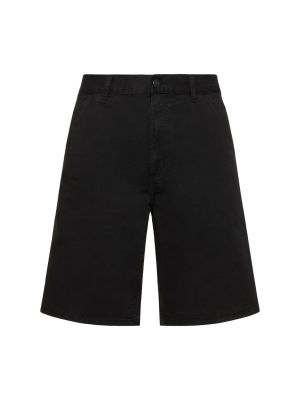 Pantaloni scurți din bumbac Carhartt Wip negru