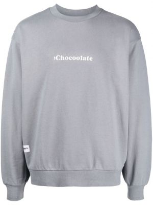Jersey sweatshirt aus baumwoll mit print Chocoolate