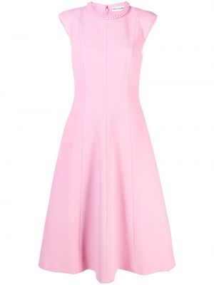 Koktejlkové šaty na zips Rebecca Vallance ružová